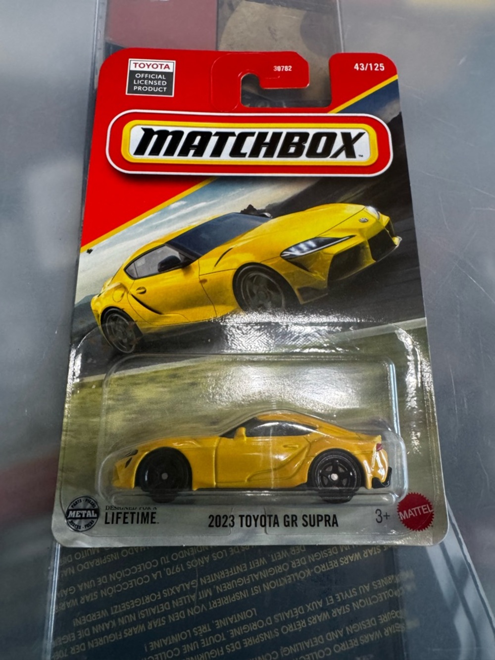 Matchbox 2023 Toyota GR Supra Toy Car - Yellow by Matchbox